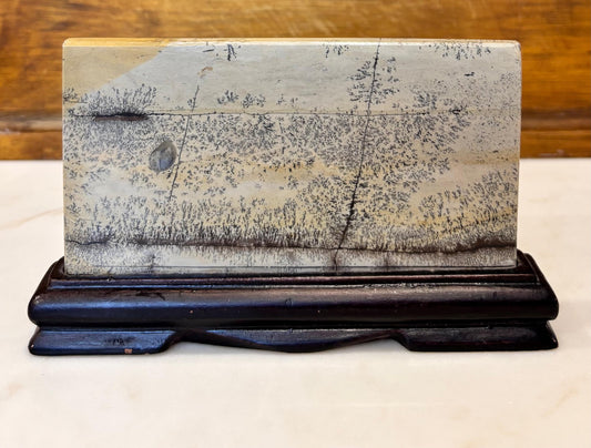 Picture Jasper Slab in Custom Wood Base